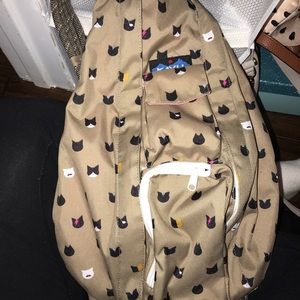 Cat Print Kavu Rope Sling Bag